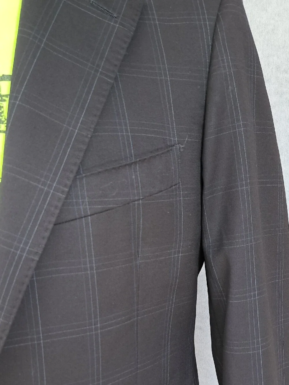 Men's Black Two-Button Blazer Jacket Made In Italy High Quality